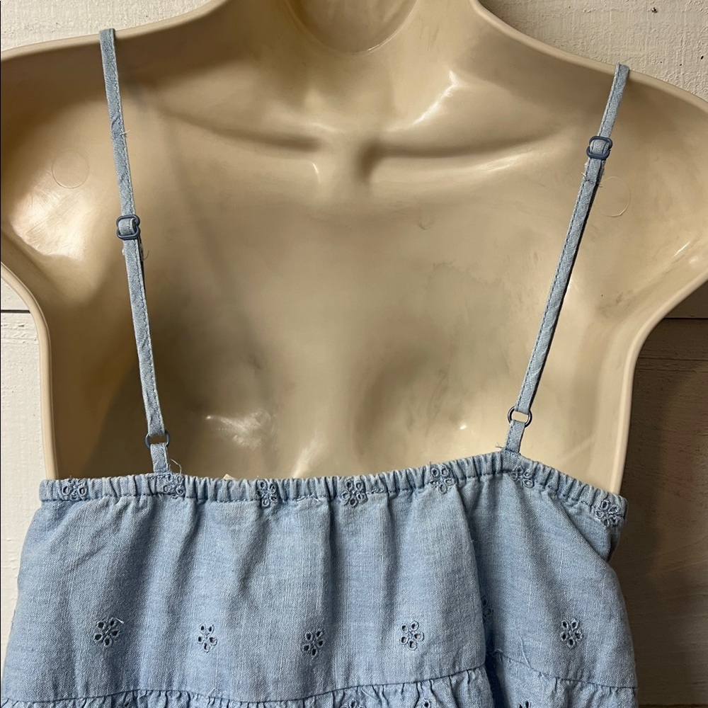 Levi's Light Blue Lace Mini Dress - Picture 4 of 6